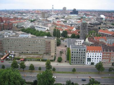 HANNOVER - Nds. Landeshauptstadt - Blick vom neuen Rathaus
